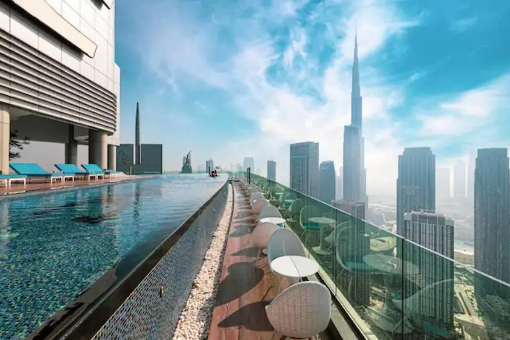 64Th Floor Highest Downtown Infinity Pool Burj Khalifa View Apartment Dubai
